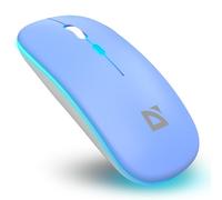 Defender Coda MB-261 Ratón Inalámbrico Bluetooth 5.2 y USB 2,4 GHz, Ultrafino, Batería Recargable, Clic Silencioso, hasta 1600 dpi, Ratón para Portátil, PC y Tablet