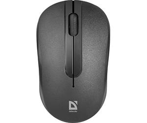 Defender Datum MM-285 - Ratón Gaming inalámbrico con una resolución de 1600 dpi y un Rango de operación de 10 Metros. Dispone de 2 Botones más la Rueda de Desplazamiento, Color Negro.