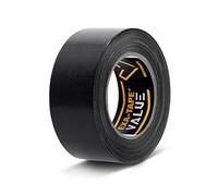 Defender EXA-TAPE-VALUE B 50 - Cinta adhesiva de tela, color negro brillante, 50 mm x 50 m