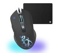 Defender GM-090L - Ratón (mano derecha, Óptico, USB, 3200 DPI, Negro)