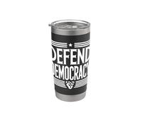Defender la democracia - Derechos de voto electoral Vaso térmico de acero inoxidable de doble pared