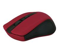 Defender MM-935 - Ratón (Ambidextro, Óptico, RF inalámbrica + USB, 1600 DPI, Rojo)