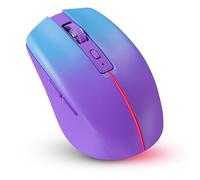 Defender Mystery MM-301 Ratón Inalámbrico Bluetooth 5.2 y USB 2,4 GHz para Oficina, Batería Recargable USB-C 500 mAh, Clic Silencioso, 5 Botones, hasta 1600 dpi, Ratón para PC, Portátil y Tablet