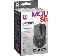 Defender optimum mb-270 ratón oficina mano derecha usb tipo a Óptico