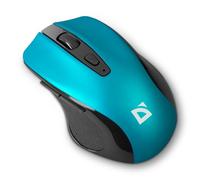 Defender Prime MB-053 Ratón Inalámbrico USB para Oficina, Sensor Pixart 3065, Clic Silencioso, hasta 1600 dpi, 5 Botones, Ratón Ergonómico para PC y Portátil, Funciona con 1 Pila AA