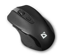 Defender Prime MB-053 Ratón Inalámbrico USB para Oficina, Sensor Pixart 3065, Clic Silencioso, hasta 1600 dpi, 5 Botones, Ratón Ergonómico para PC y Portátil, Funciona con 1 Pila AA