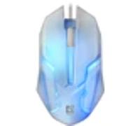DEFENDER Raton Gaming Cyber MB-560L Blanco 7-Colores LUZ DE Fondo