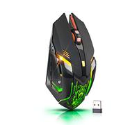 Defender® Ratón inalámbrico para Juegos - Ratón para Juegos - Iluminación LED (Encendido/Apagado) - Edición de Software/Macro/Juegos - 3200 dpi