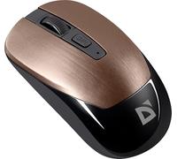 Defender® Ratón inalámbrico Wave MM-995 con clics silenciosos, ratón USB de 1600 ppp, sensor PixArt, ratón simétrico de oficina para PC portátil, ratón inalámbrico