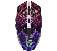 Ratón Defender GM-670L Cableado 2400 DPI Negro RGB Ambidiestro 5 Botones