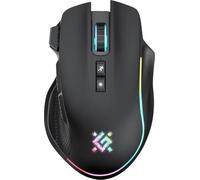 Defender Thunder GM-213 - Ratón inalámbrico para videojuegos con bolsillos laterales, batería de larga duración, iluminación RGB, 5 botones programables, ratón inalámbrico para PC, portátil, ratón