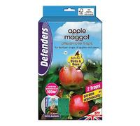 Defenders - Trampa de feromonas para Gusanos de Manzana, Paquete Doble, Recargable, Reutilizable para Cultivos de Manzanas y Peras