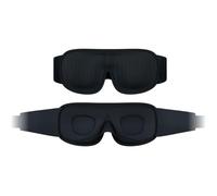 DefenderShield® EMF - Máscara para dormir con protección contra la radiación - 100% opaca, diseño moldeado bloquea la luz - sueño Yoga viajes