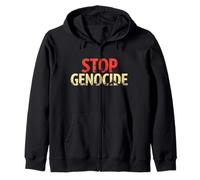 Defensa contra la injusticia y la violencia: detener el genocidio Sudadera con Capucha