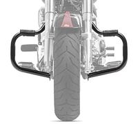 Defensa de Motor Compatible para Harley Davidson Fat Boy 2000-2017 Mustache Nero