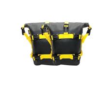Defensa Protector Motor para CB500X Bolsa para Barras De Choque con Marco Impermeable Bolsa para Parachoques Trasera De Herramientas(2PCS Black Yellow)