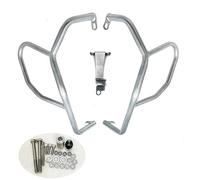 Defensa Protector Motor para F 750 850 GS 2017-2023 Protector De Motor Motocicleta Barra Protección Tanque Choque Parachoques Protector Marco Carenado Superior E Inferior(Upper(Silver))