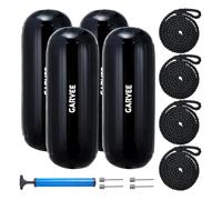 Defensas De Bote Inflables Resistentes - Protección para Amarre, Muelles, Veleros - Kit con Cuerdas, Bomba y Bolsa Incluidos