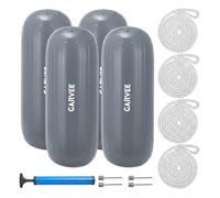 Defensas De Bote Inflables Resistentes - Protección para Amarre, Muelles, Veleros - Kit con Cuerdas, Bomba y Bolsa Incluidos