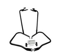 Defensas De Motor para Touring para King para Road para Electra para Street para Glide 97-08 14-20 Soporte Alforja De Motocicleta con Barra Soporte Barras de Choque de Carretera(Black Color 2014-Up)