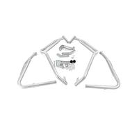 Defensas De Motor para XL750 para TRANSALP750 2023-2024 Barras de protección para Motocicletas, Protectores de Motor, carenado, Parachoques XL 750 Barra de Choque de Carretera(Silver-1 Set)