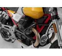 Defensas de motor SW Motech parte baja en negro para MOTO GUZZI V85 TT 19-26