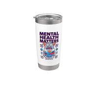 Defensor de asuntos de salud mental poner fin al estigma de la conciencia Vaso térmico de acero inoxidable de doble pared
