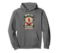 Defensor de Comas seriales Oxford Comma Gramática Nerd Humor Sudadera con Capucha