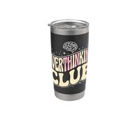 Defensor de la conciencia de la ansiedad del club de pensamiento excesivo Vaso térmico de acero inoxidable de doble pared