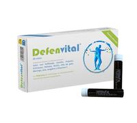 Defenvital de Margan Biotech, 20 viales | Jalea Real Seca | Llanten | Propolis | Equinacea | Shiitake | Reishi | Uña de Gato | Moringa | Jara | Jengibre | Vitamina C | Para la defensas