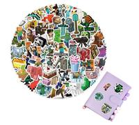 DEFGNOP 110Pcs Píxeles Pegatinas, Vinilo Impermeable Calcomanías Pegatinas para Niños Cumpleaños Regalo Tema Fiesta Bolsa Rellenos Botellas de Agua Equipaje Ordenador Monopatín