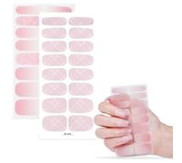 DEFGNOP 32 Pegatinas UñAs, UñAs De Gel, Pegatinas Para UñAs De Arte De Bricolaje Para Las SeñOras NiñAs DiseñOs De UñAs Decorativas (Rosa)