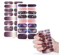 DEFGNOP 32 Pegatinas UñAs, UñAs De Gel, Pegatinas Para UñAs De Arte De Bricolaje Para Las SeñOras NiñAs DiseñOs De UñAs Decorativas (Púrpura)