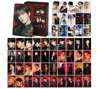 DEFGNOP Kpop Photocards Ateez, 55 unidades Ateez Lomo Tarjetas, GOLDEN HOUR Album, Ateez Album Merch para Fans (A)