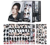 DEFGNOP Kpop Photocards Ateez, 60 unidades Ateez Lomo Tarjetas 32 Unidades Pegatinas, Ateez Album Merch para Fans (D)