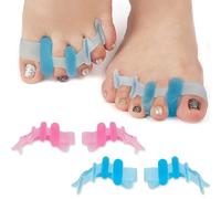 DEFGNOP Separadores De Dedos De Los Pies, Separador Para Dedos Del Pie De Silicona, Espaciadores Para Dedos Del Pie Superpuestosseparadores De Dedos De Los Pies Para Relajarte, Hacer Ejercicio, 4 Uds