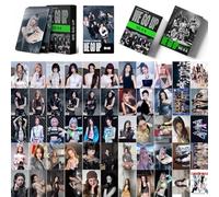 DEFGNOP Tarjetas coleccionables Baby-Monster, 55 unidades Lomo Tarjetas, "WE GO UP", tarjetas coleccionables Kpop 'Monstieee' (B)