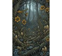 Defiant Overgrowth: Fungal Fury - Spore-Laden Rebellion Lined Journal - Wild Flora Woodland Notebook for Dark Secrets: Spores of Silent Uprising - For Dark Secrets & Spreading Fury