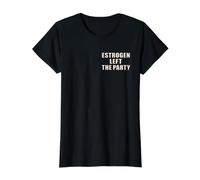 Déficit de Estrógenos Mujeres Menopausia Camiseta gráfica económica, Mujer, Negro, L