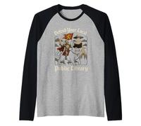 Defiende tu Obra de Arte OVNI de Caballero Cruzado de la Biblioteca Local Camiseta Manga Raglan