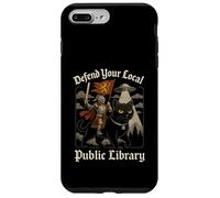 Defiende tu Obra de Arte OVNI de Caballero Cruzado de la Biblioteca Local Carcasa para iPhone 7 Plus/8 Plus