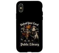 Defiende tu Obra de Arte OVNI de Caballero Cruzado de la Biblioteca Local Carcasa para iPhone X/XS