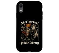 Defiende tu Obra de Arte OVNI de Caballero Cruzado de la Biblioteca Local Carcasa para iPhone XR