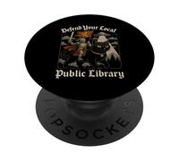Defiende tu Obra de Arte OVNI de Caballero Cruzado de la Biblioteca Local PopSockets PopGrip Adhesivo