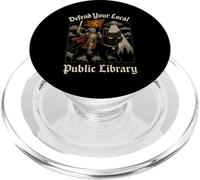 Defiende tu Obra de Arte OVNI de Caballero Cruzado de la Biblioteca Local PopSockets PopGrip para MagSafe