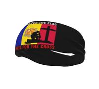 Defiendo la bandera de Andorra y me arrodillo ante la cruz. Diademas para hombre y mujer, antideslizantes, transpirables, deportivas, para gimnasio, baloncesto, yoga.