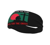 Defiendo la bandera de Bangladesh y me arrodillo ante la cruz. Diademas para hombre y mujer, antideslizantes, absorbentes, deportivas, para gimnasio, baloncesto, yoga.
