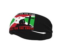 Defiendo la bandera de Burundi y me arrodillo ante la cruz. Diademas para hombre y mujer, antideslizantes, absorbentes, deportivas, para gimnasio, baloncesto, yoga.