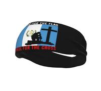Defiendo la bandera de Guatemala y me arrodillo ante la cruz. Diademas para hombre y mujer, antideslizantes, absorbentes, deportivas, para gimnasio, baloncesto, yoga.