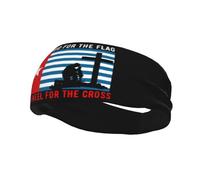 Defiendo la bandera de la Estrella de la Mañana y me arrodillo ante la Cruz. Diademas para hombre y mujer, antideslizantes, absorbentes, deportivas, para gimnasio, baloncesto, yoga.